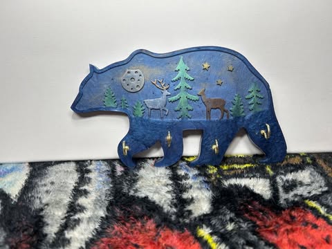 Bear & Moose Design Key Holders